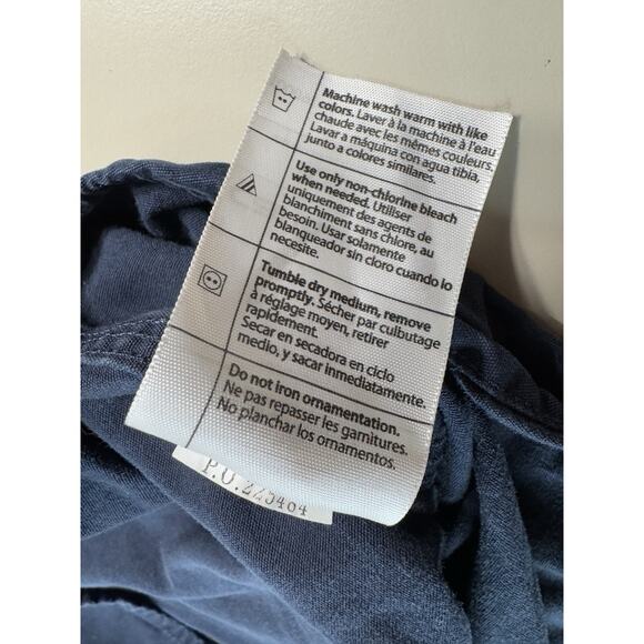 Carhartt Men's Original Fit Button Up Long Sleeve Shirt XL Navy 100091 Workwear - Picture 9 of 12